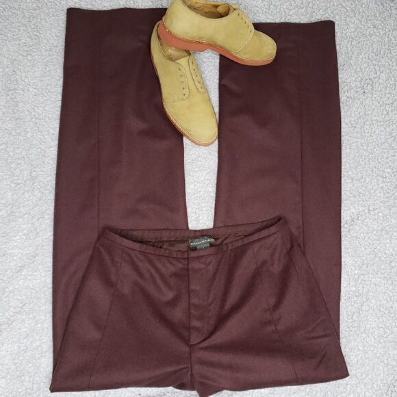 Banana Republic | NWT Russet Brown 100% Wool Pants - Picture 1 of 6